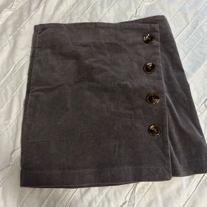 Altar’d state purple/ gray mini skirt with decorative buttons on front